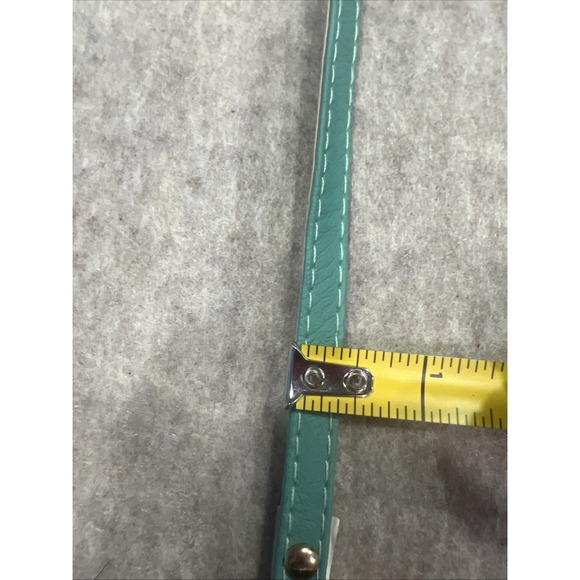 Women's Mint Green Skinny Belt Gold Buckle Used - Picture 4 of 6